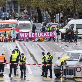 Klimaaktivisten von Extinction Rebellion halten Zürich in Atem