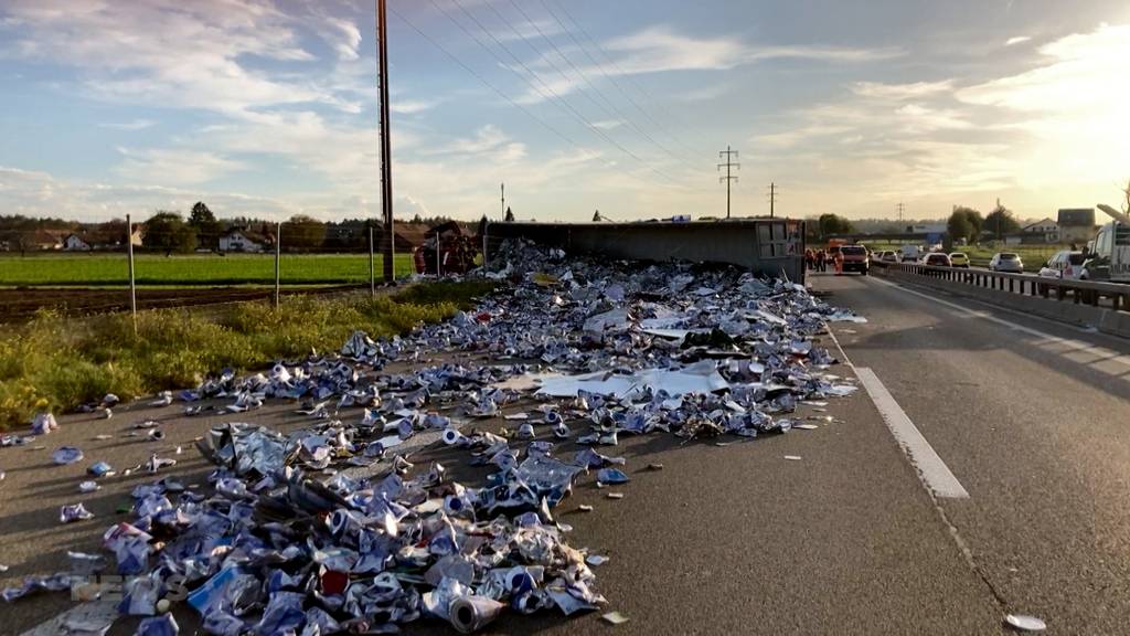 Die A1 wurde gestern für acht Stunden gesperrt