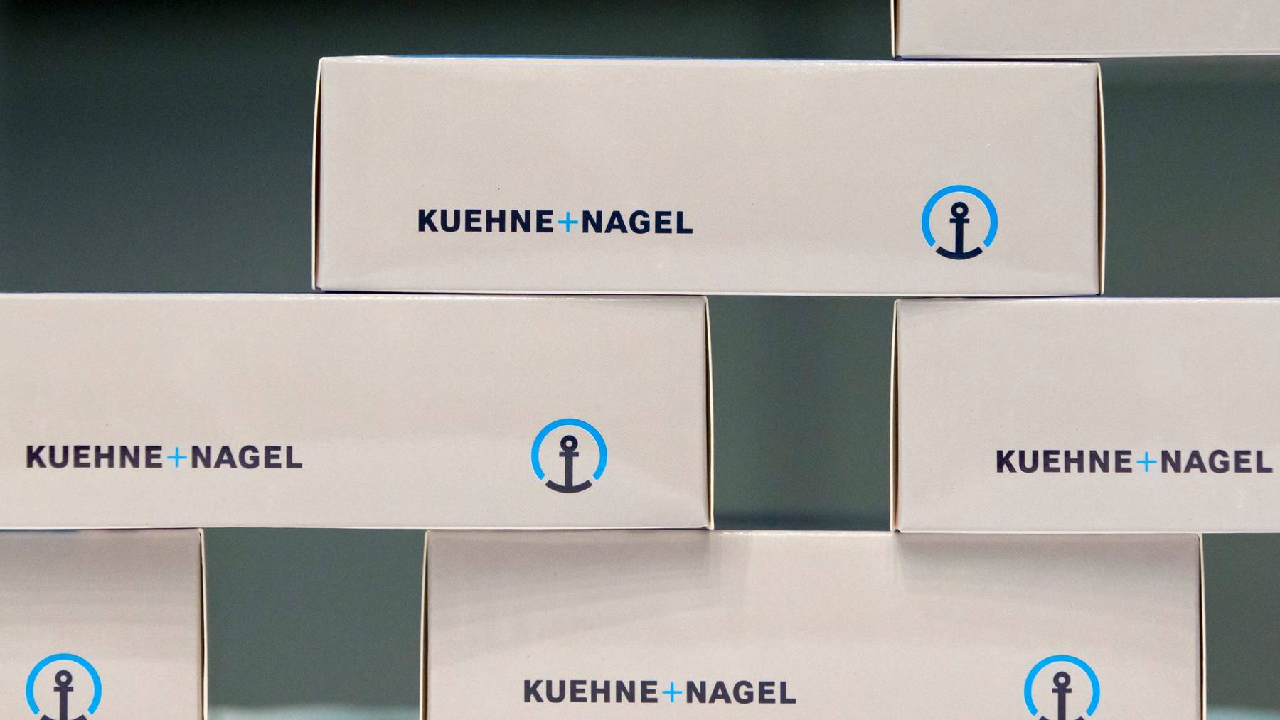 Das Logo des Logistikunternehmens Kuehne+Nagel.