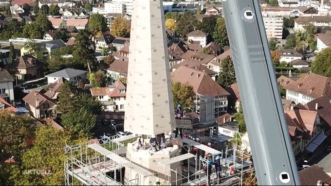 Nach Brand: Neue Turmspitze für die reformierte Kirche in Herzogenbuchsee