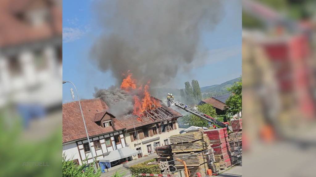 Wirtepaar steht nach Brand in Rietheim vor dem Nichts