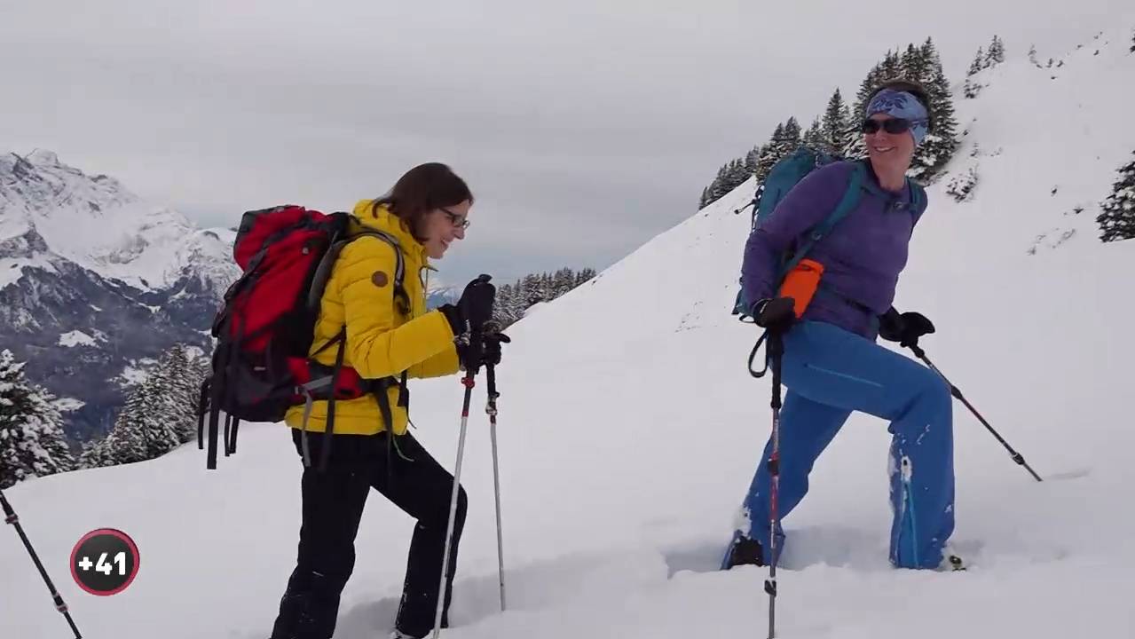 Schneeschuhwander-Boom