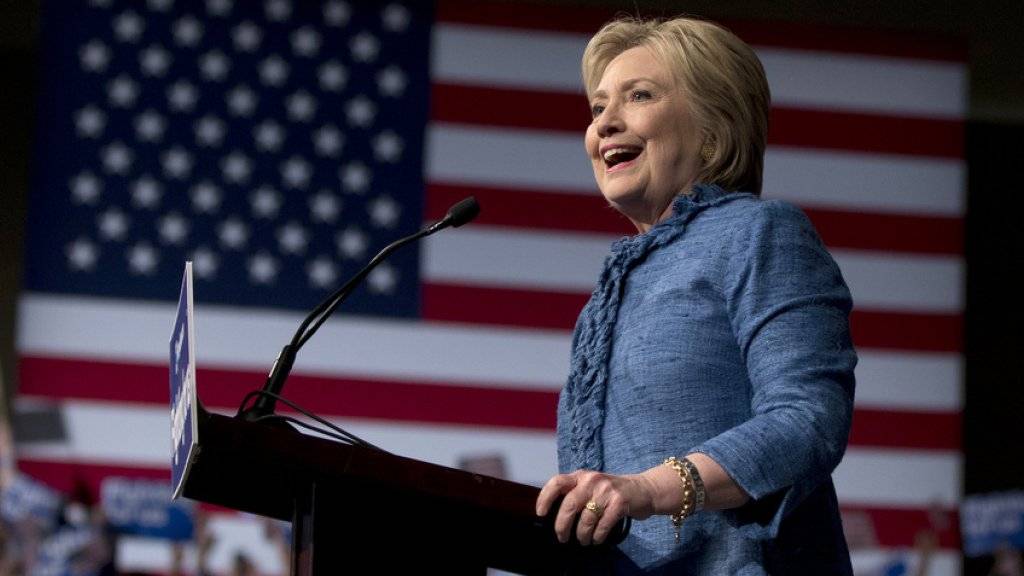 Hat in den jüngsten US-Vorwahlen wichtige Siege eingefahren: Hillary Clinton, hier bei einer Veranstaltung im Palm Beach County Convention Center in West Palm Beach, Florida.