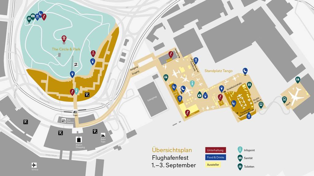 Flughafenfest Plan Gelände