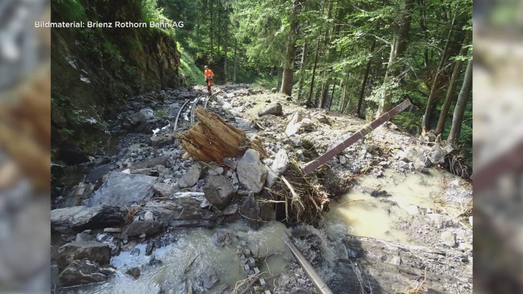 Saison-Abbruch wegen Unwetterschäden: Brienz Rothorn Bahn stellt den Betrieb frühzeitig ein