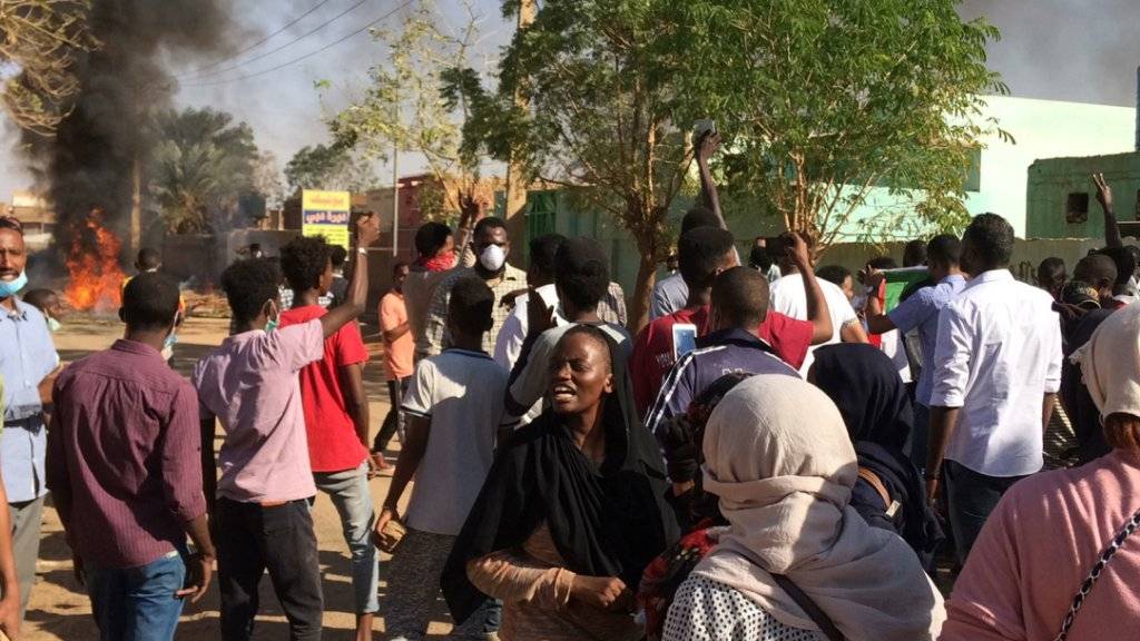 Regierungskritische Demonstration in Khartum.