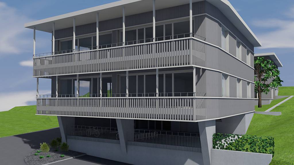 So soll der neue Schulpavillon des Berufsbildungszentrums Pfäffikon aussehen.