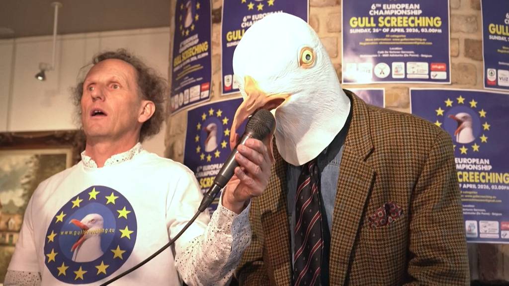 Europameisterschaft im Möwen nachmachen: In Belgien wird der beste Vogelschrei gesucht