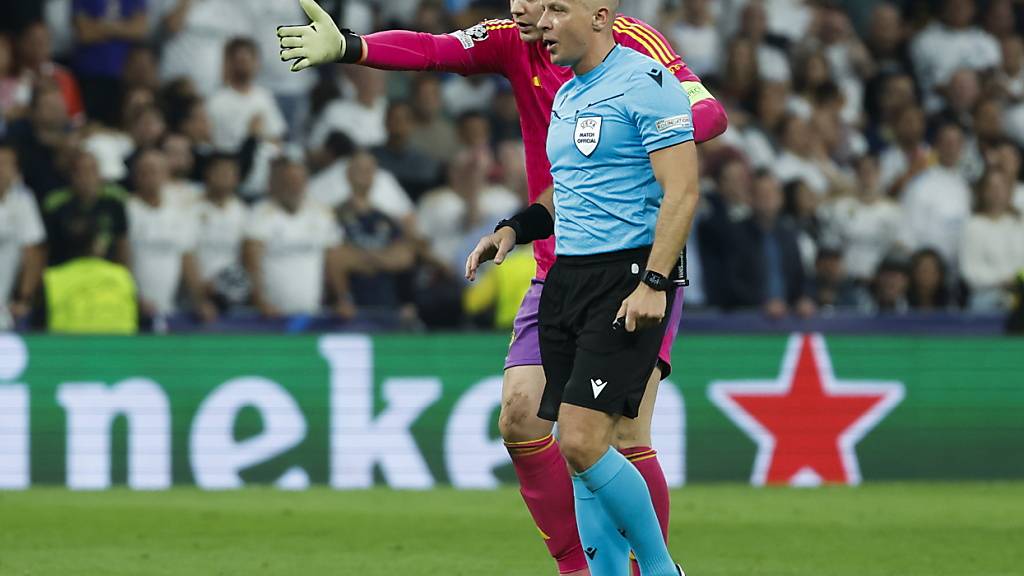 Standen am Mittwochabend beim Halbfinal-Rückspiel in der Champions League zwischen Real Madrid und Bayern München im Mittelpunkt des Geschehens: Goalie Manuel Neuer und Schiedsrichter Szymon Marciniak