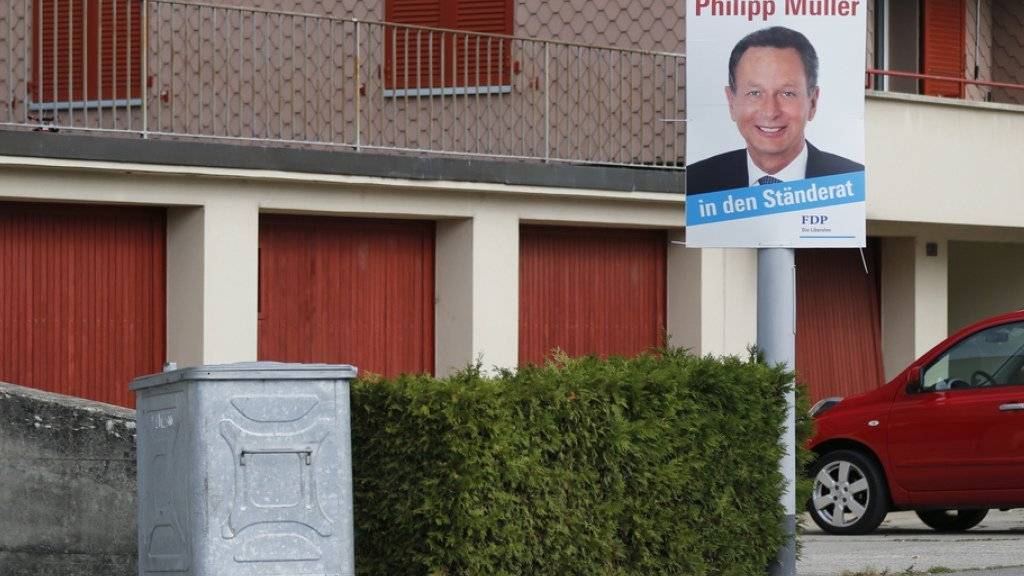 Der Wahlkampf im Aargau dauert an: FDP-Nationalrat Philipp Müller (Bild) und SVP-Nationalrat Hansjörg Knecht kämpfen um den noch freien Ständeratssitz.