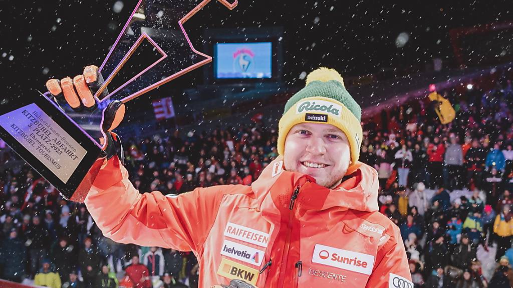 Der Schweizer Skirennfahrer Niels Hintermann war bei seinem Podestplatz im Januar auf der Streif in Kitzbühl bereits verlobt. (Archivbild)