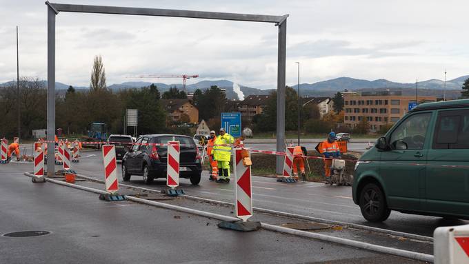 Ampeln regeln in Zukunft den Verkehr bei der Autobahnauffahrt Rheinfelden Ost