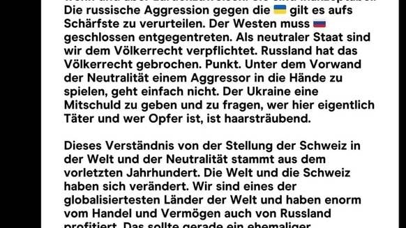 Der Jungpolitiker prangert die Täter-Opfer-Umkehr des deutlich älteren Parteikollegen an. 