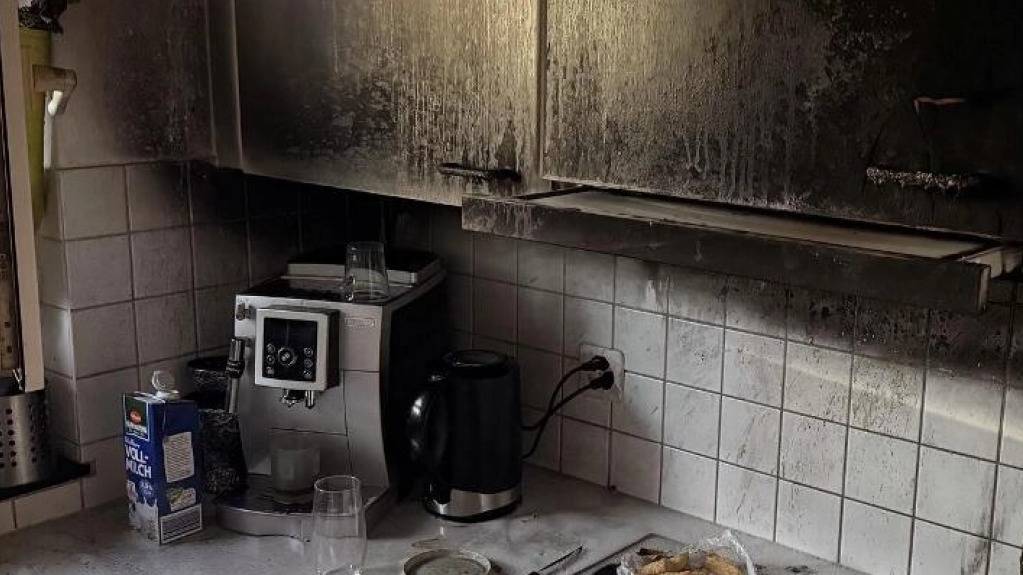 Am Montagabend kam es in der Stadt Schaffhausen zu einem Brand in der Küche einer Wohnung, wobei zwei Personen leicht verletzt wurden.