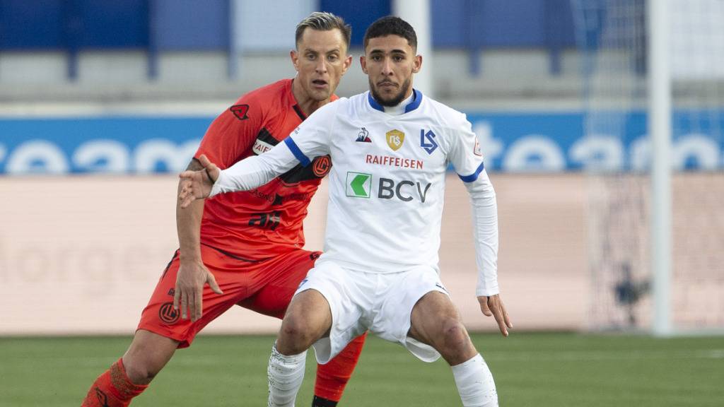 Hicham Mahou erzielte seinen ersten Treffer für Lausanne-Sport in der Super League.