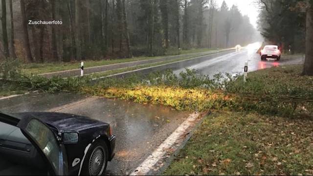 Sturmschäden in der ganzen Region