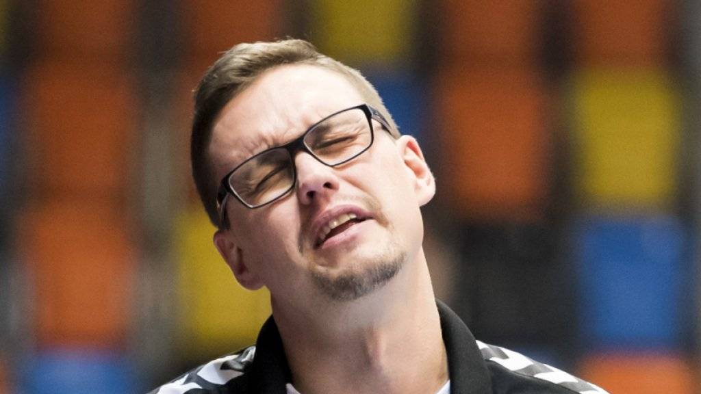 Kadetten-Coach Peter Kukucka leidet im Cup-Halbfinal gegen Bern Muri.