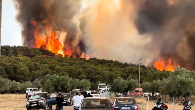 Waldbrände wüten nun auch auf Insel Korfu