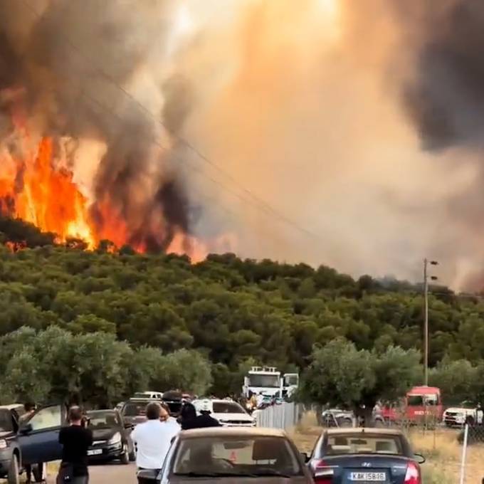 Waldbrände wüten nun auch auf Insel Korfu