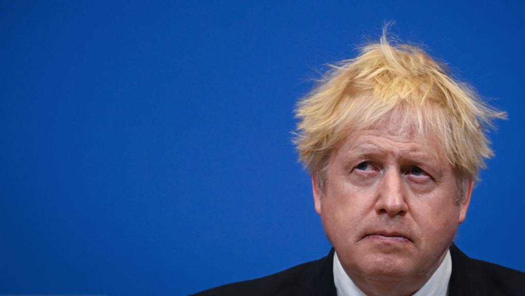 Boris Johnson, Premierminister von Großbritannien, bei einer Pressekonferenz. Foto: Daniel Leal/PA Wire/dpa