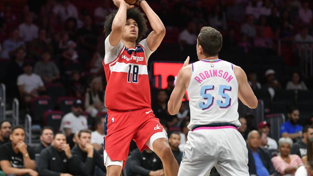 Der 18-jährige Walliser Kyshawn George spielte seine erste Saison in der NBA
