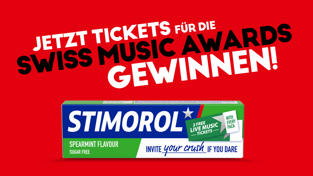 Gewinne 20 x 2 Tickets für die Swiss Music Awards mit Stimorol