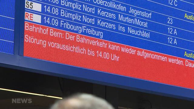 Bahnhof Bern komplett gesperrt