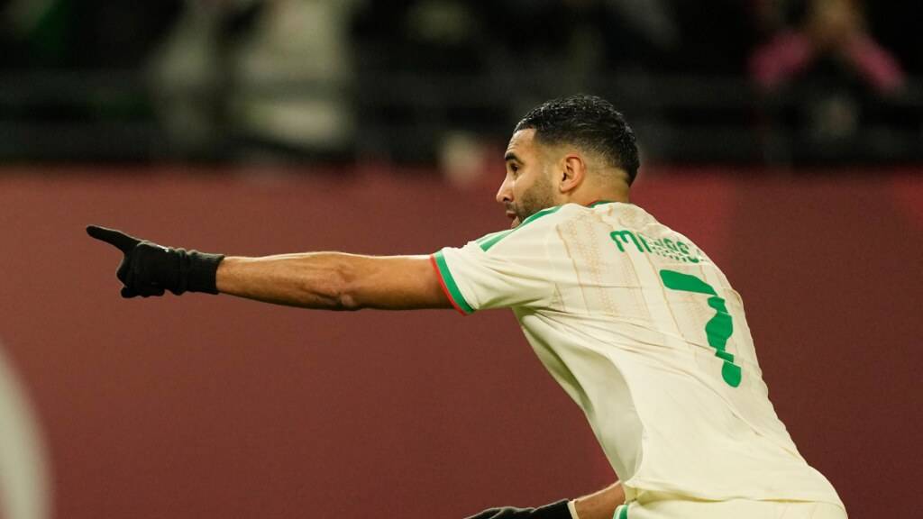 Drittes Turniertor, mit Algerien im Achtelfinal: Riyad Mahrez