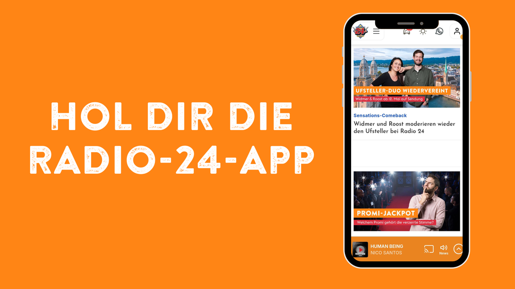 Hol dir hier die Radio-24-App