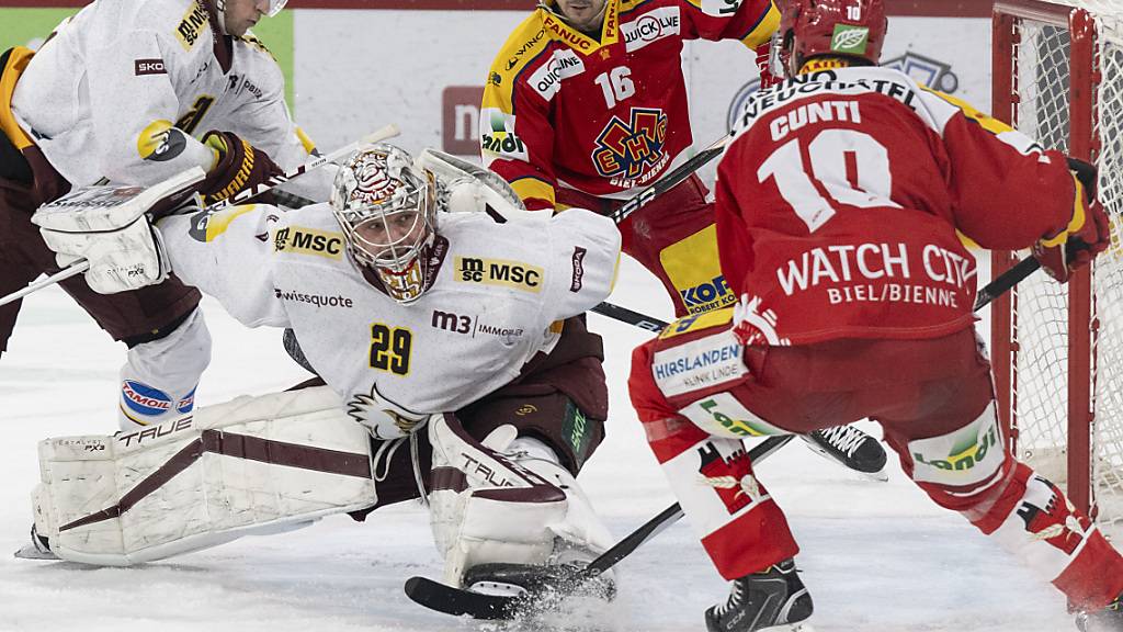 Mehr Druck aufs Tor: Biel rang den Meister Servette in einem intensiven Kampf nieder