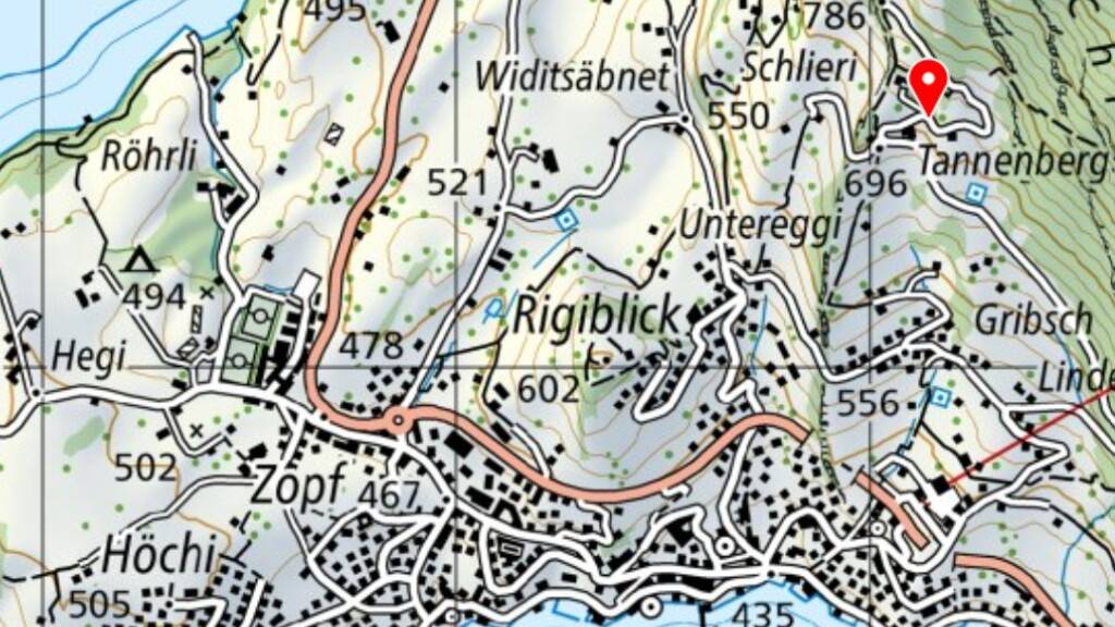 Strasse in Weggis nach Hangbewegungen teilweise wieder befahrbar