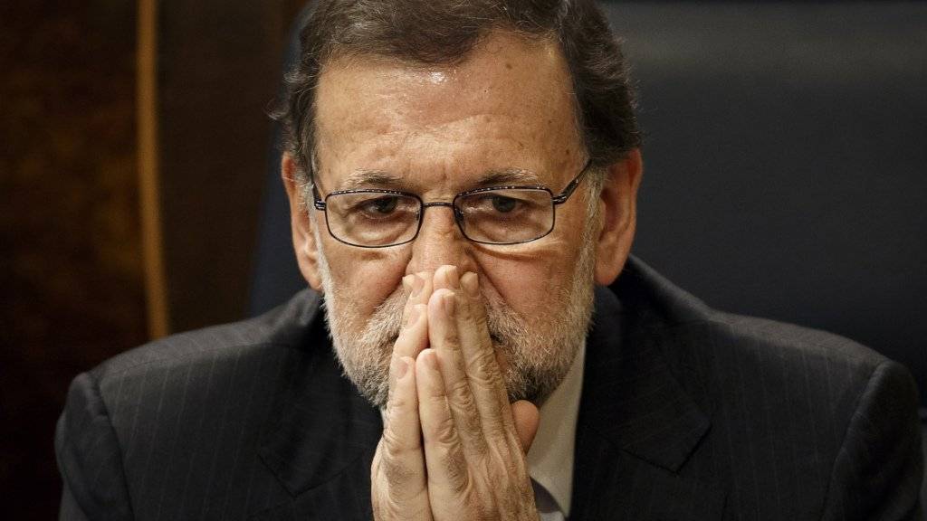 Will nicht mehr: Der amtierende spanische Ministerpräsident Mariano Rajoy im Parlament in Madrid (Aufnahme vom 13. Januar).