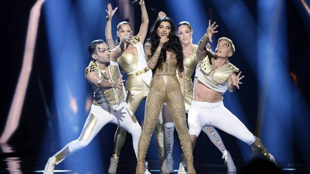 Foto aus den Proben vom ersten Halbfinal.