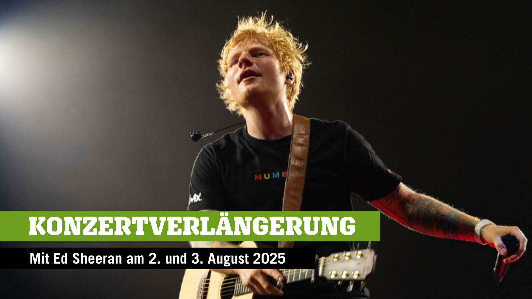 Ed Sheeran Konzertverlängerung 2025