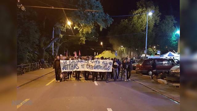 Spontane Protest-Aktion nach Ausschreitungen in USA