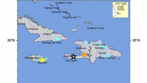 Bei Haiti hat sich ein schweres Seebeben ereignet.