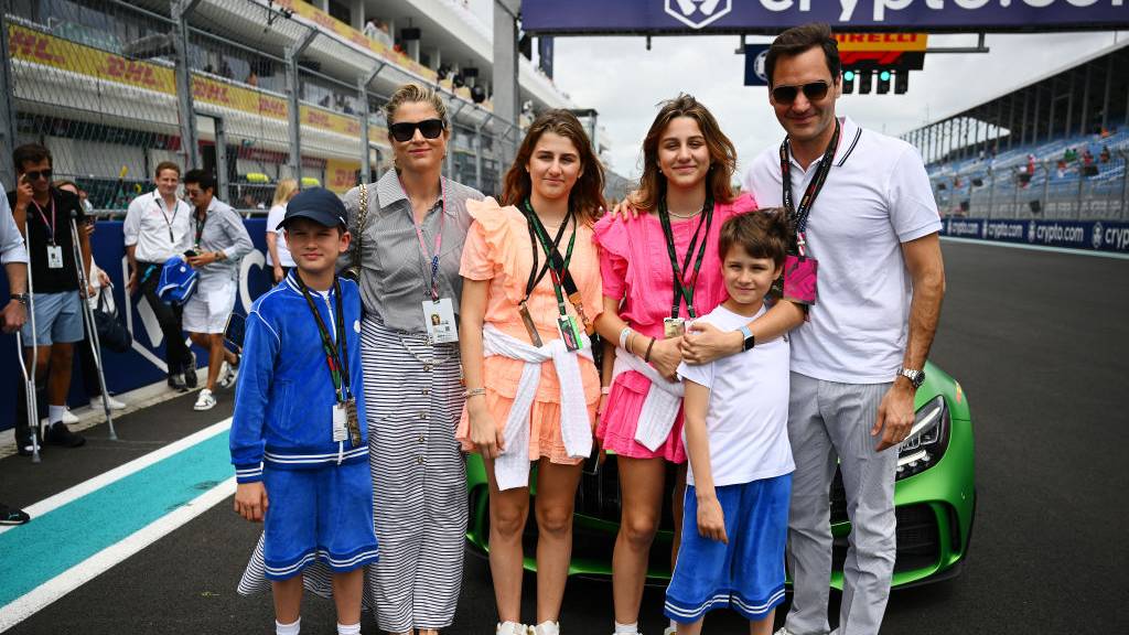 Federer am F1 Grand Prix Miami