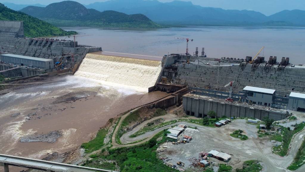 ARCHIV - Der «Grand Ethiopian Renaissance Dam» am Blauen Nil. Foto: Yirga Mengistu/Adwa Pictures Plc/dpa/Archivbild