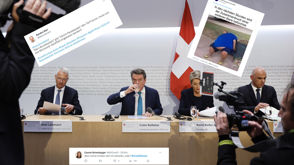 «Bundesplatz gibt Paradeplatz Tarif durch» – Twitter-User lachen über CS