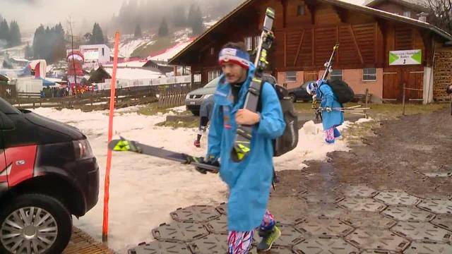 Riesenslalom abgesagt: Ski-Fans lassen sich Laune nicht verderben