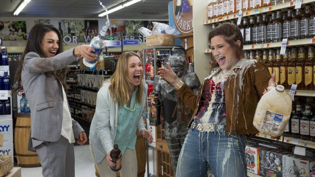 Mila Kunis, Kristen Bell und Kathryn Hahn (von links) spielen die übermütigen Mütter in der US-Komödie «Bad Moms» (Archiv)
