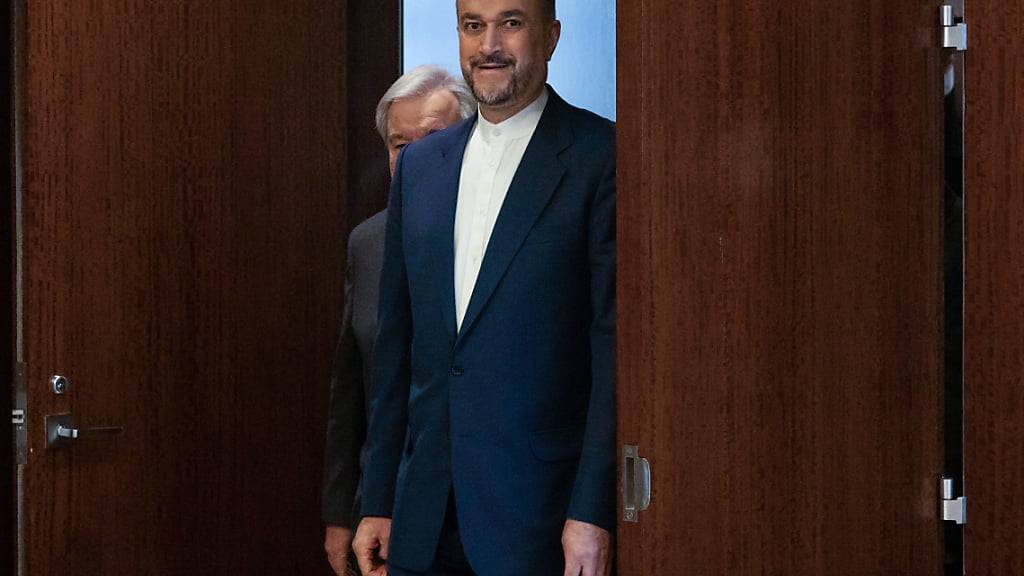 Irans Außenminister Hussein Amirabdollahian: «Krieg und militärische Spannungen nützen keiner Partei in der Region.» Foto: Yuki Iwamura/AP