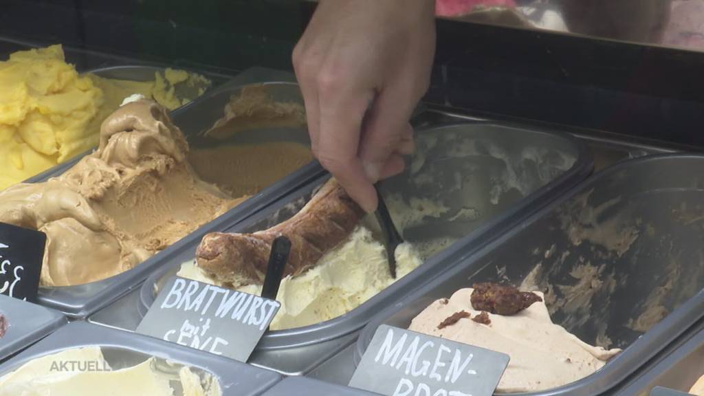 Bratwurst Glace: Oltener Glace Firma kreiert extra Glacesorte für die Olma