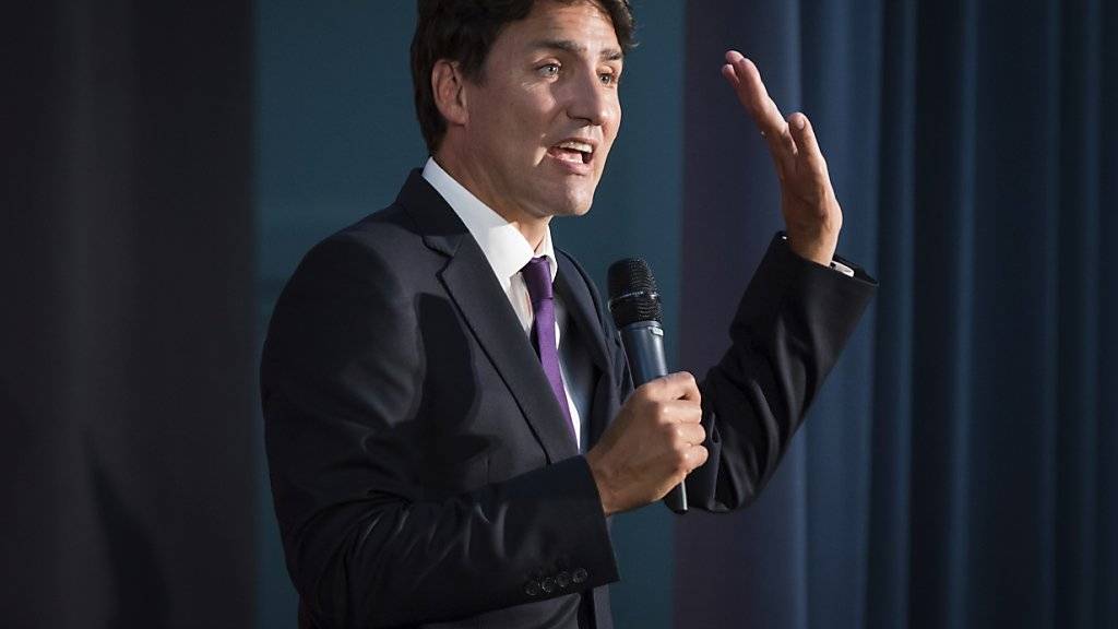 «Was im vergangenen Jahr passiert ist, nicht hätte geschehen dürfen»: Kanadas Premierminister Justin Trudeau. (Archivbild)