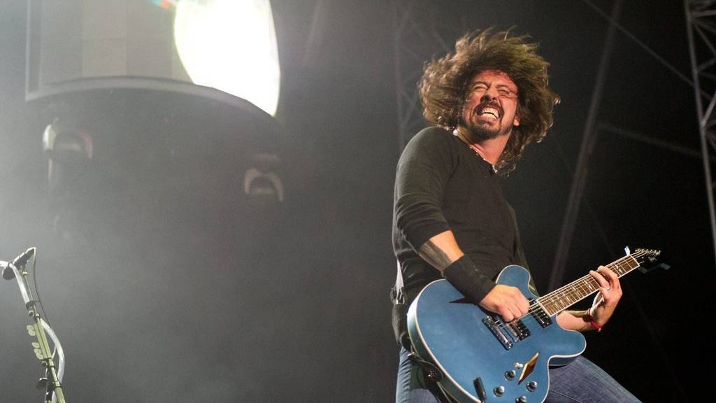 Dave Grohl von der Band «Foo Fighters». (KEYSTONE/Samuel Truempy)