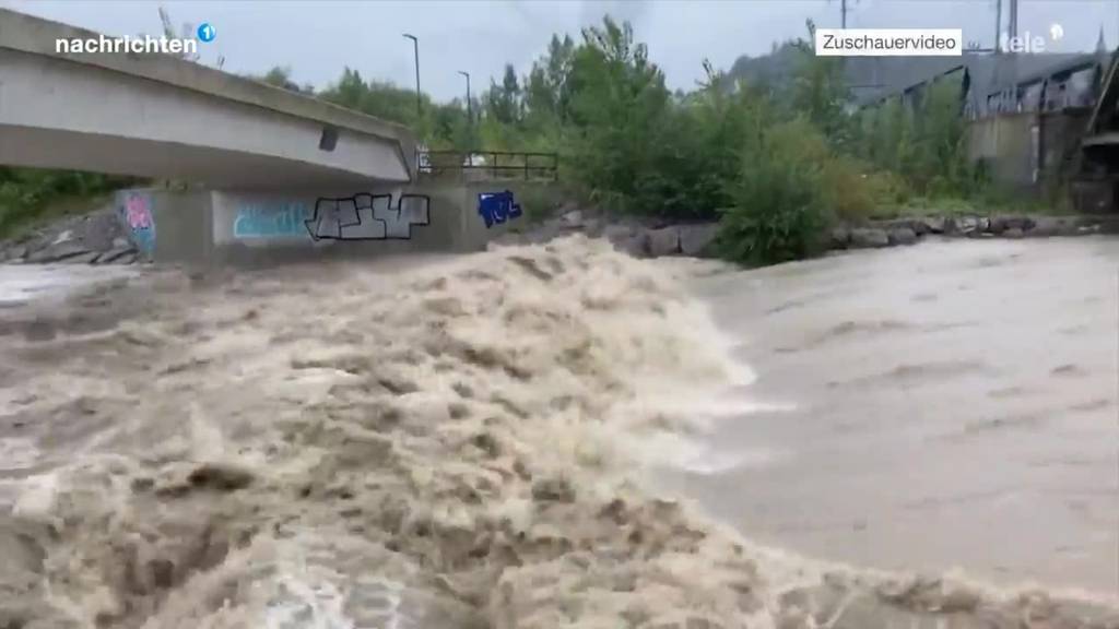 Starke Niederschläge in der Zentralschweiz