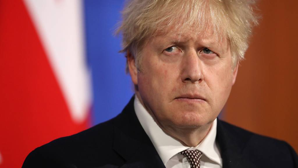 Boris Johnson, Premierminister von Grossbritannien, während einer Pressekonferenz in der Downing Street.