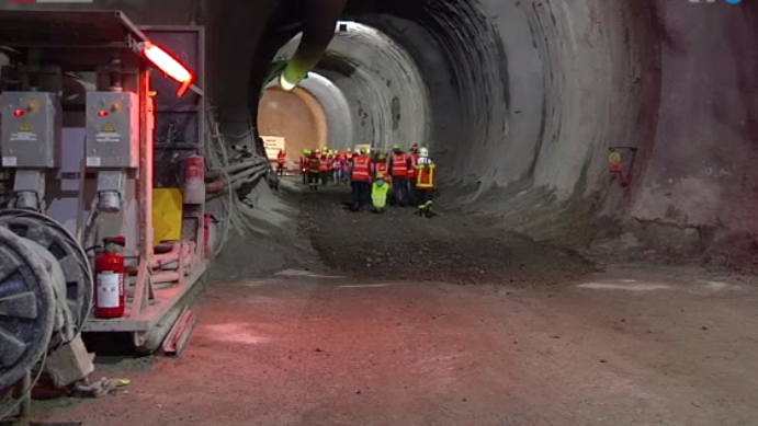 Imposante Grossbaustelle: Der Ruckhalde-Tunnel in St.Gallen