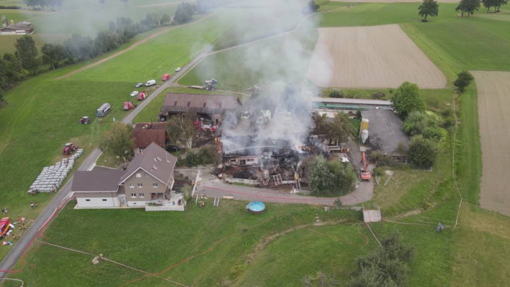 Brand in Urswil löst Grosseinsatz aus