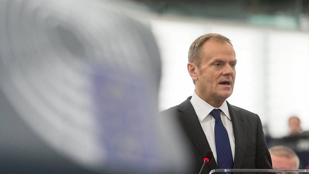 Offene Herzen und Türen: EU-Ratspräsident Tusk macht deutlich, dass für die Briten ein Rücktritt vom EU-Austritt durchaus möglich wäre.
